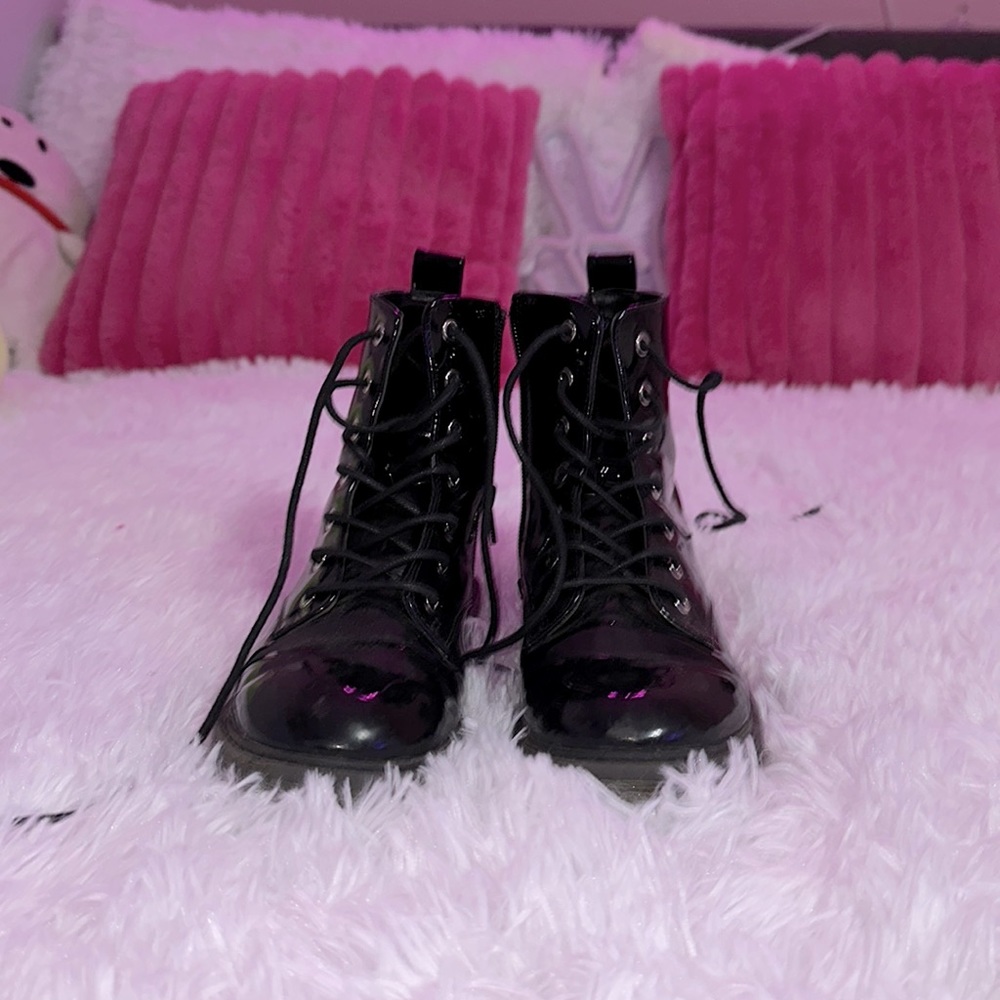 Black Combat boots